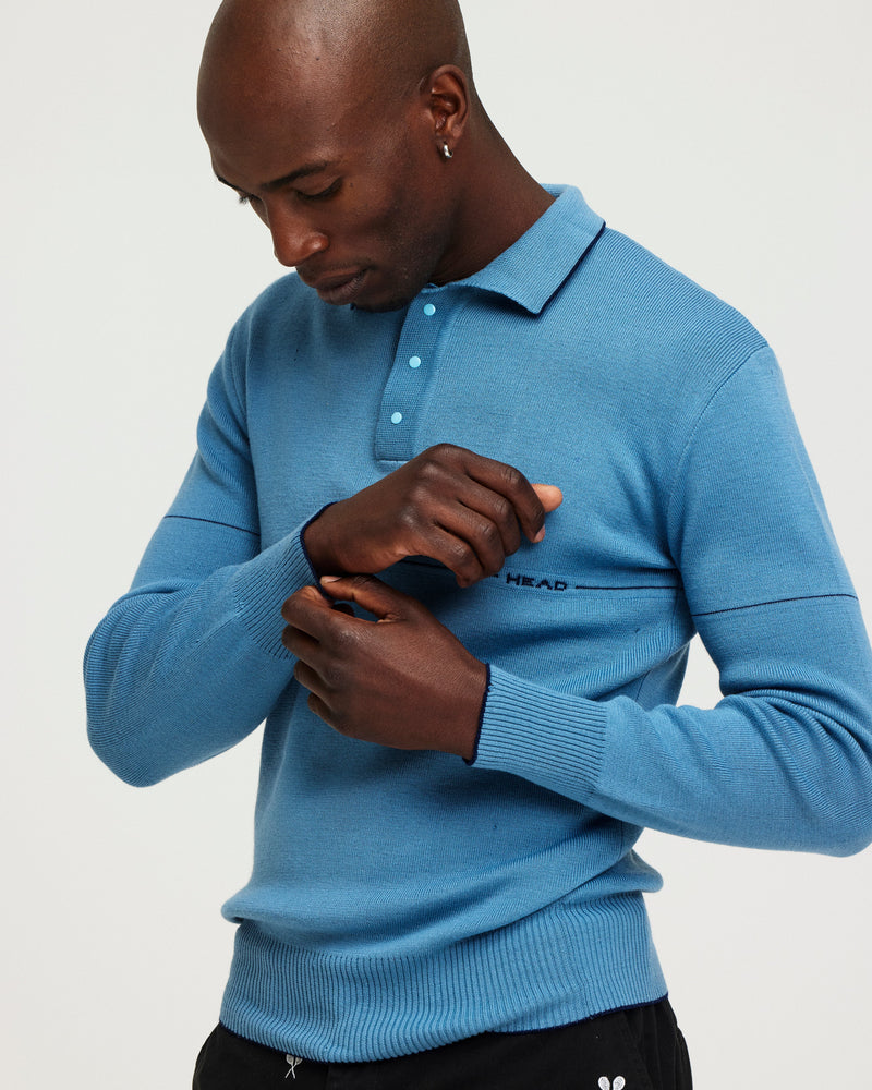 Head Long Sleeve Knit Polo
