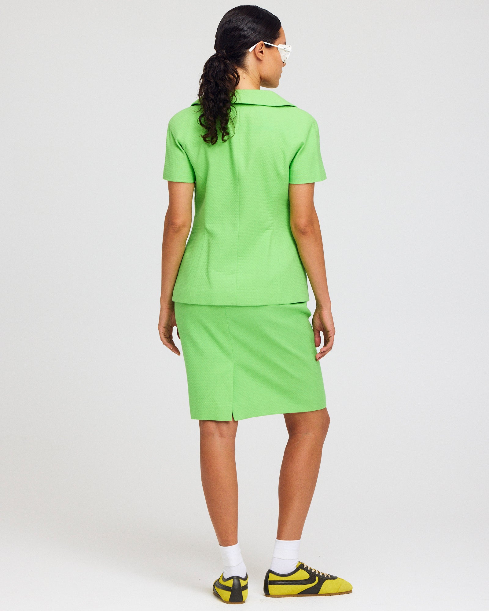 Vintage Christian Dior Short Sleeve Skirt Suit