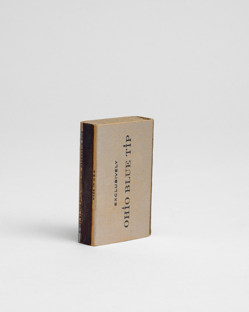 Vintage Ohio Blue Tip Tennis Matchbox