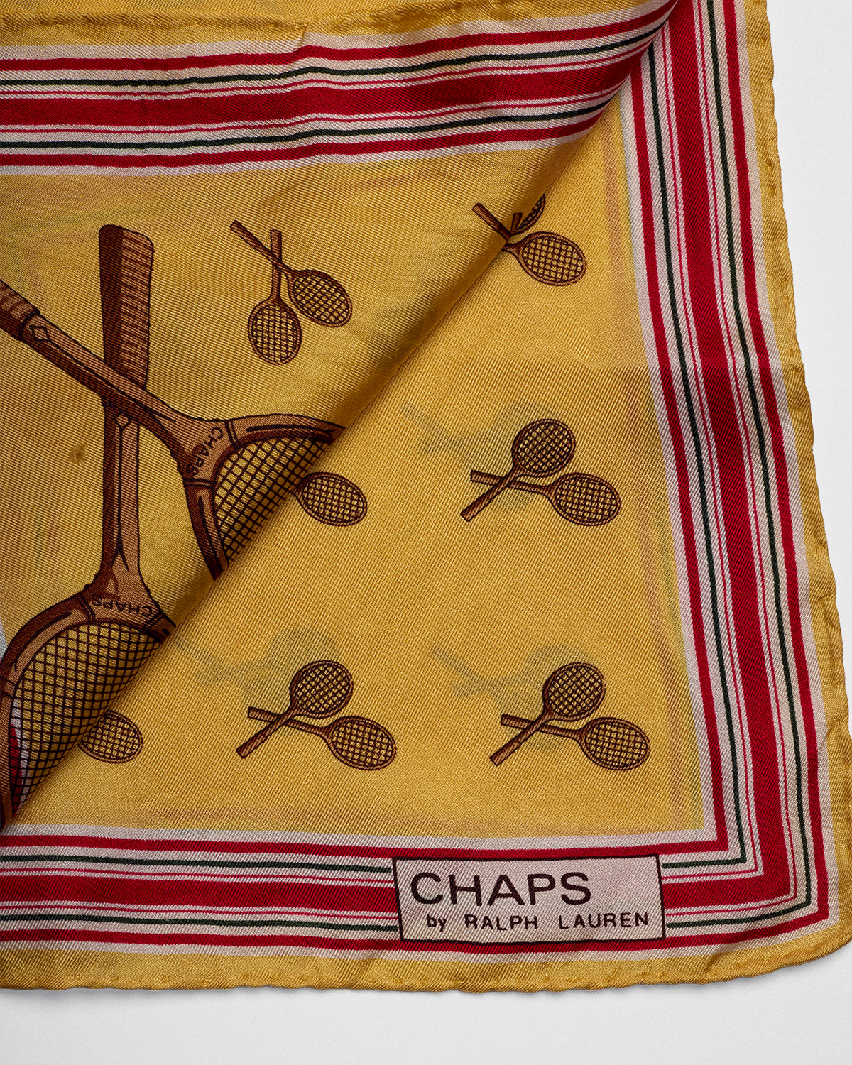 Vintage Chaps Ralph Lauren Tennis Scarf